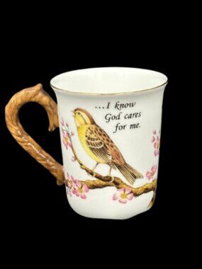 Vintage Crystal Cathedral 30th Anniversary Sparrow Bird Religious Coffee Mug 10